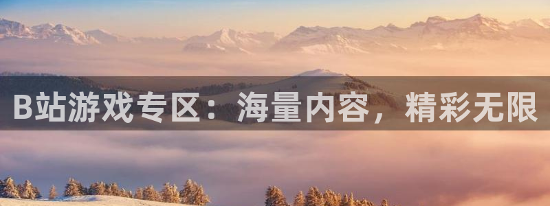 杜邦娱乐代理登陆：B站游戏专区：海量内容，精彩无限