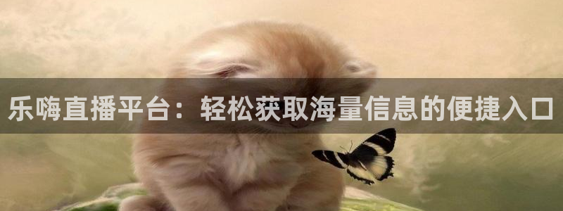 球友直播官网：乐嗨直播平台：轻松获取海量信息的便捷入口